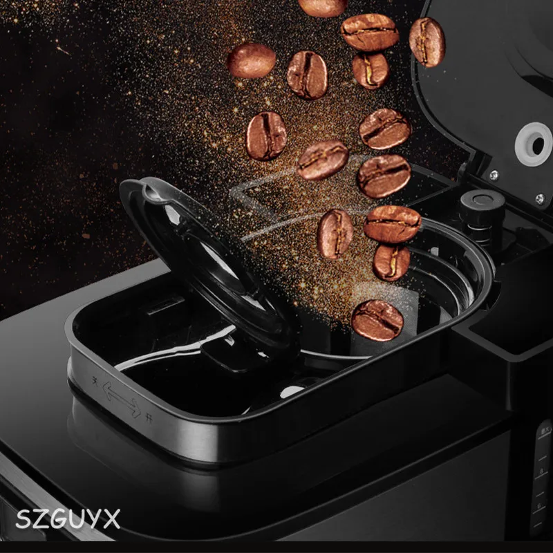 1000w Coffee Makers American Coffee Machine Household Automatic Drip Coffee  Machine Thermal Insulation Grinding Beans Brewing - Coffee Makers -  AliExpress