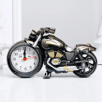 

Creative Motorcycle Motorbike Pattern Alarm Clock Desk Clock Creative Home Birthday Gift Cool Clock