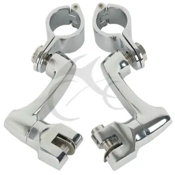 

Motorcycle Chrome 1 1/4" 32mm Highway Engine Guard Foot Peg Mounts Clamps For Harley Davidson Harley Honda Suzuki New