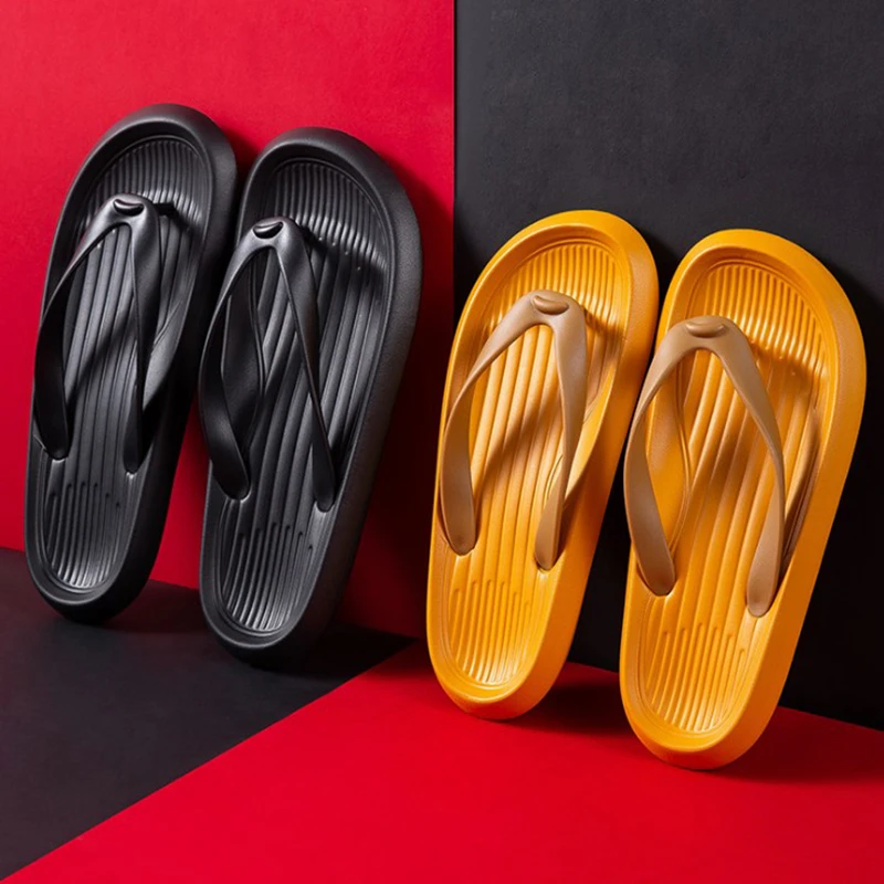 de goma antideslizantes sandalias de playa, zapatos informales suaves para exteriores, color amarillo, para verano, 2021|Zapatillas| -