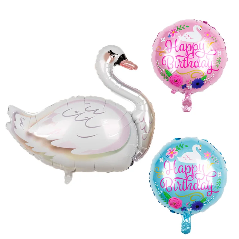 

1pc White Swan Foil Balloons Large Flamingo Ballon Wedding Baby Shower Boy Girl Happy Birthday Party Decorations Kids Toy Globos