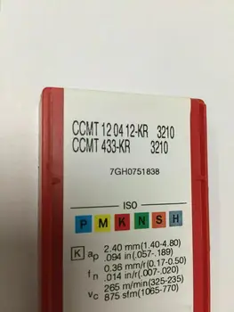 

10PCS CARBIDE INSERTR CCMT 120412-KR 3210