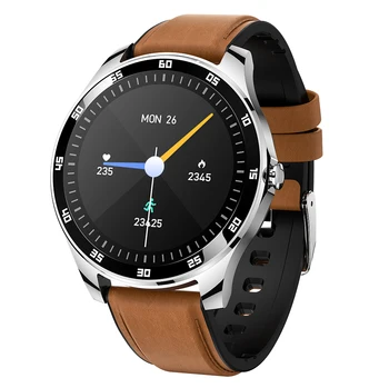

SKYBON S16 Smart Watch Men Business Smartwatch Heart Rate Tracking Smart Watches Alloy Dial Leather Watch Band