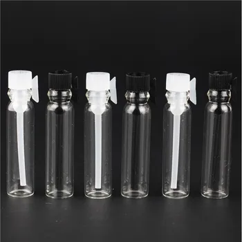 

100 pcs 1/2/3 ml Empty Mini Glass Perfume Small Sample Vials Perfume Bottle Laboratory Liquid Fragrance Test Tube Trial Bottle