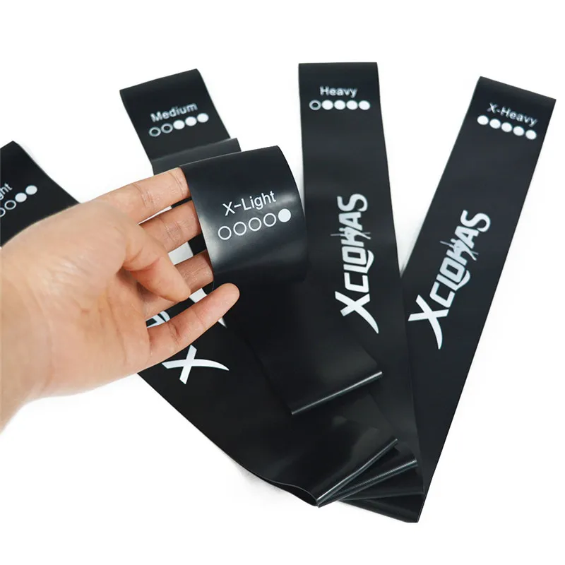XC 5 Level Resistance Bands Customized for Men 30cm Stretch Yoga Pilates Bands 10-50lbs Natural Latex Elastic Bands for Fitness (5)