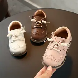 DIMI/2019 г., удобные кожаные туфли для малышей на весну-осень дышащая обувь с мягкой подошвой для младенцев от 0 до 3 лет, для маленьких девочек и