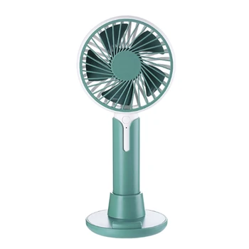 

USB Hand Held Fan Desk Fan Cooling Fan 3 Speeds Adjust with 1200MAh Rechargeable Battery