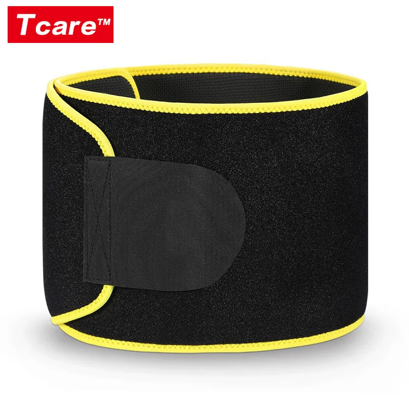 Пояс для триммера Tcare, набор для похудения, обертывание для потери веса, сжигатель жира в животе, Поддержка низкой спины и поясницы с эффектом костюма сауны