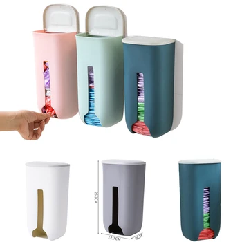 

Garbage bag storage box Kitchen Bathroom Wall Mounted Napkin Storage Household Paper Towel Rack With Lid Clutter Organizer