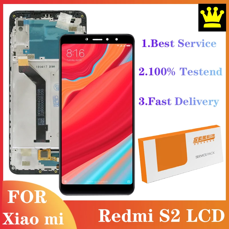 ЖК дисплей 5 99 &quotдля Xiaomi Redmi S2 дигитайзер в сборе сенсорный подходит для Y2 запчасти ремонта|Экраны мобильных