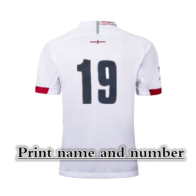 

2019 England RWC RUGBY JERSEY HOME JERSEY size S-5XL Print custom name number Top quality free shipping