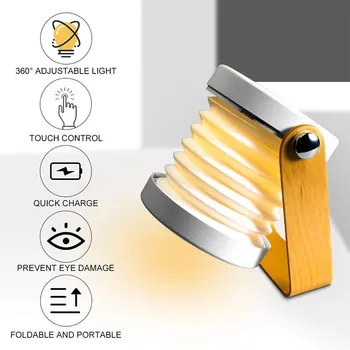 

LED Lighting Table Lamp Retractable Folding USB Charging Night Light Reading Lamp Child Baby Home Decoration Lamp Bedside Lamp
