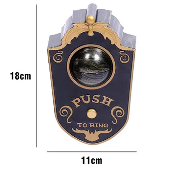 

Halloween Doorbell Eyes Open N' Light Up Pushed Creepy Eyeball Moveable Door Bell Fun One-eyed Ghost Treat