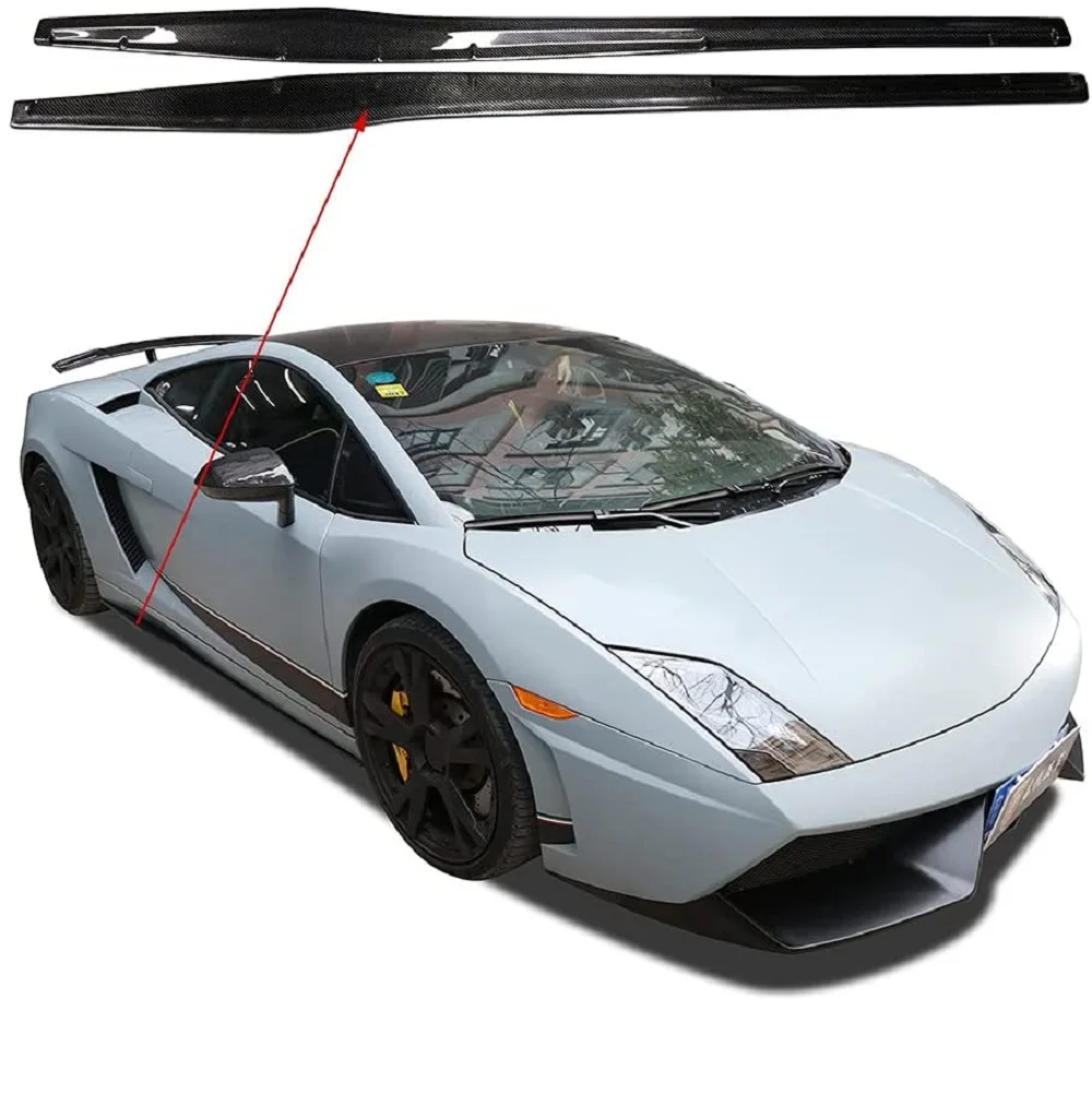 

Car Accessories Carbon Fiber Side Skirts Bodykit Extension Lip Parts Fit For Lamborghini Gallardo LP540 LP560 LP570