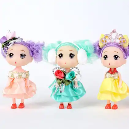 2020 Nuevas Munecas Articuladas Movibles 12cm 1 8 Mini Munecas De Moda De Dibujos Animados De Cabeza Grande Juguete Para Ninas Regalo Aliexpress