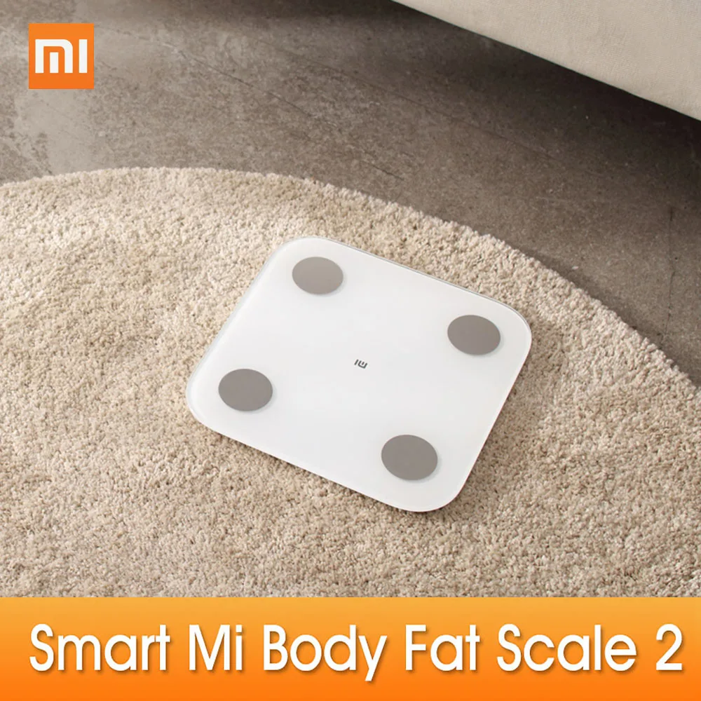 Умные весы XIAOMI MIJIA Mi 2 цифровой электронный прибор для измерения массы тела и