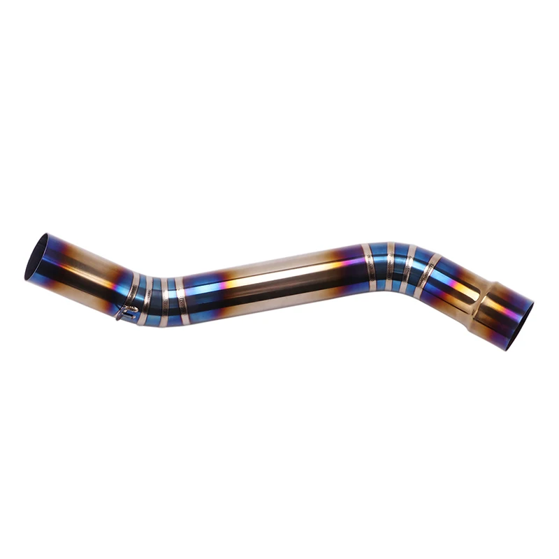 For Kawasaki Ninja ZX-6R ZX-10R Motorcycle Exhaust Pipe Titanium Alloy Link Tube Modified Connection Pipe Slip on