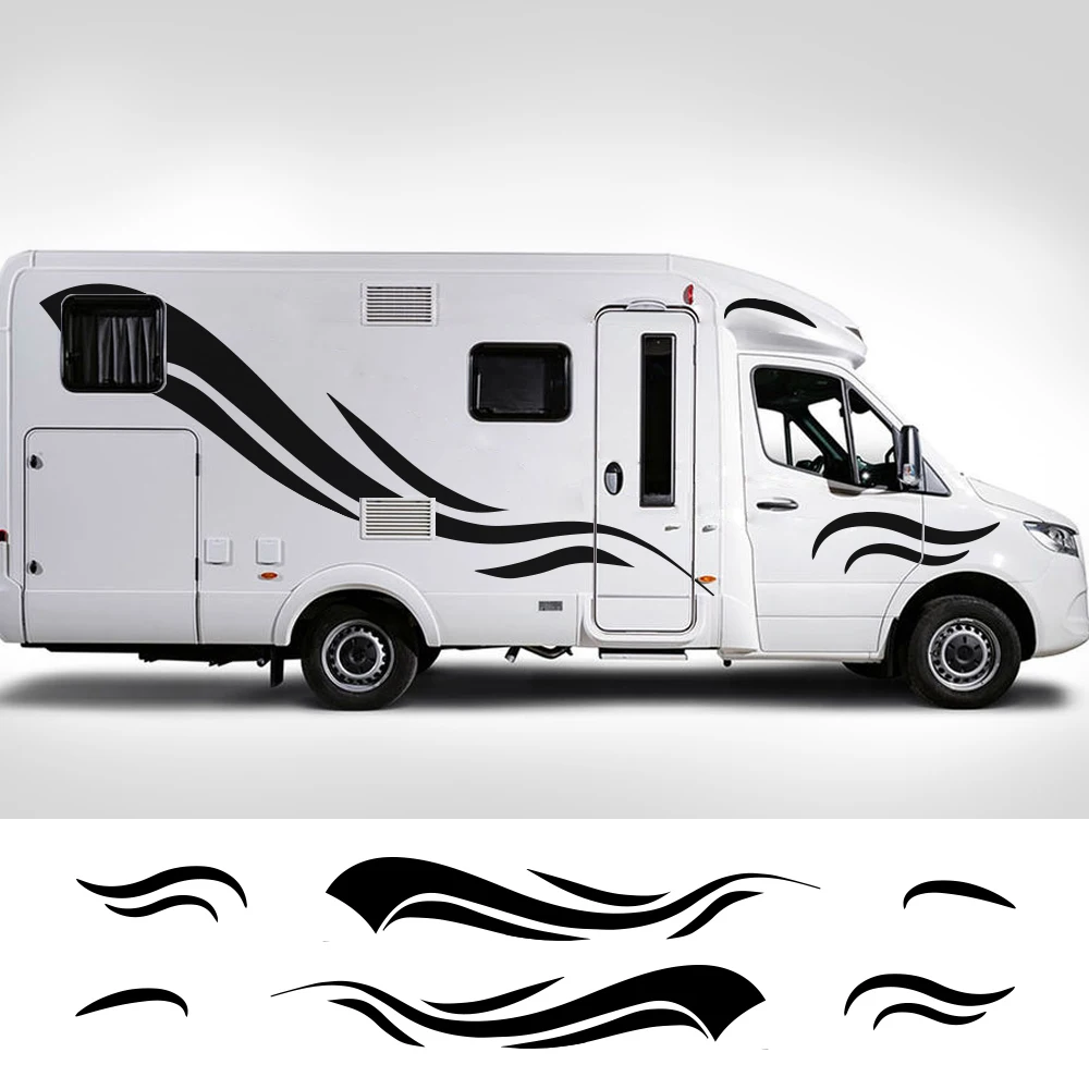 

150cm RV Sticker Decal Vinyl Graphic Kit Stickers for RV Trailer Accessories Stickers for Recreational Vehicle Decoration New