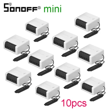 

1-10pcsSONOFF MINI Wifi DIY Smart Switch Two Way Wiring Home Automation Modules Compatible with eWelink Alexa amazon Google Home