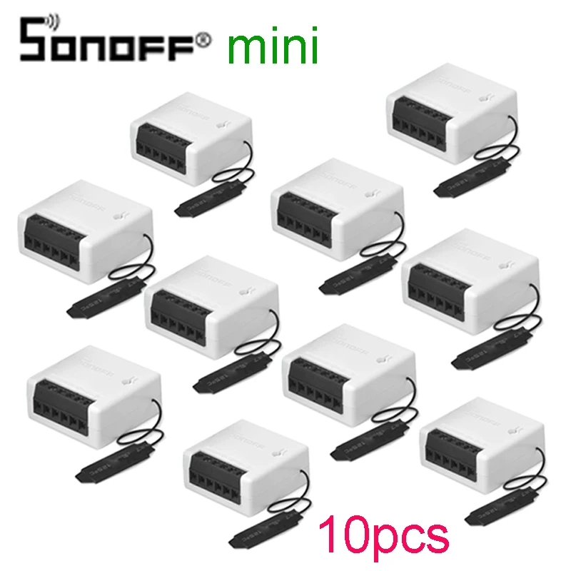 1 10pcsSONOFF Мини Wifi DIY Smart Switch двусторонняя проводка модули автоматизации для дома