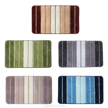 

60x40cm Indoor Door Mat Simple Striped Non Slip Bath Floor Carpet Living Kitchen Toilet Water Absorbent Rug Home Au13 20