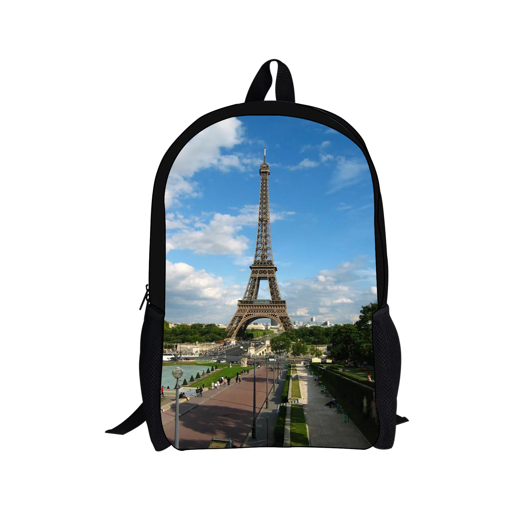 

Eiffel Tower Custom pattern backpack For Teenagers Kids Boys Children Student School Bags Unisex Laptop backpack Travel Bag