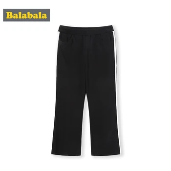 

Balabala Girls pants 2020 summer children casual cropped pants summer fashion loose trend has temperament