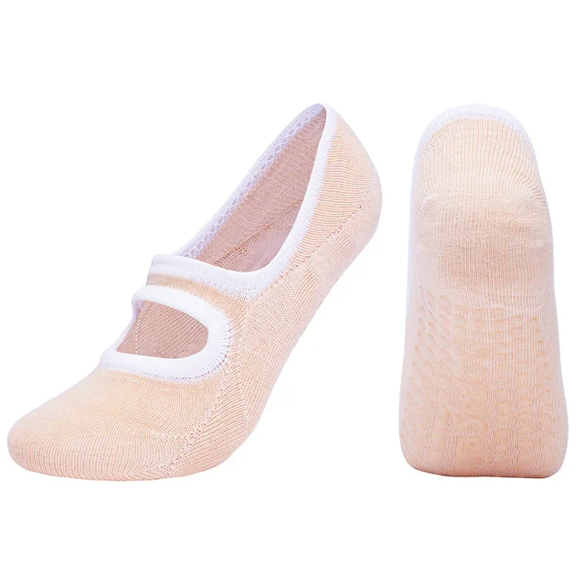New Women High Quality Bandage Yoga Socks Anti-Slip Quick-Dry Damping Pilates Ballet Fitness Socks Breathable Gym Sports Socks 6