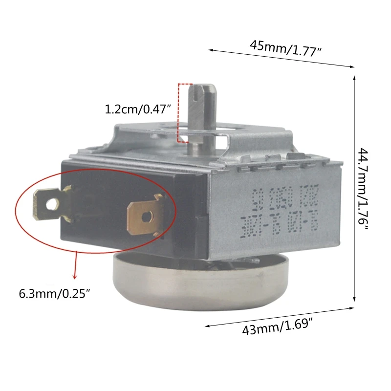 Yosoo Interruptor de tiempo temporizador, 60 minutos 196.9 ft interruptor  temporizador controlador de tiempo para horno microondas electrónico cocina