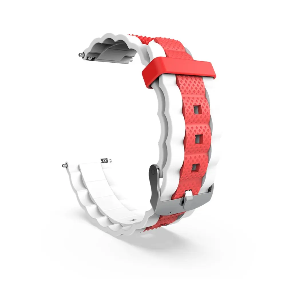 

Hot Sale Fashionable Personality Watchband Three Beads Wave Silicone Two-Color Watch Strap For Amazfit Gts Watch