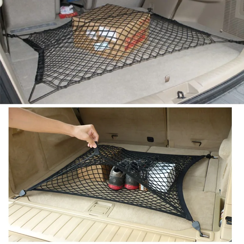 

Universal Car Storage Bag Elastic Flexible Mesh Back Cargo Truck Storage car seat Organizer Net SUV Interior Accessories