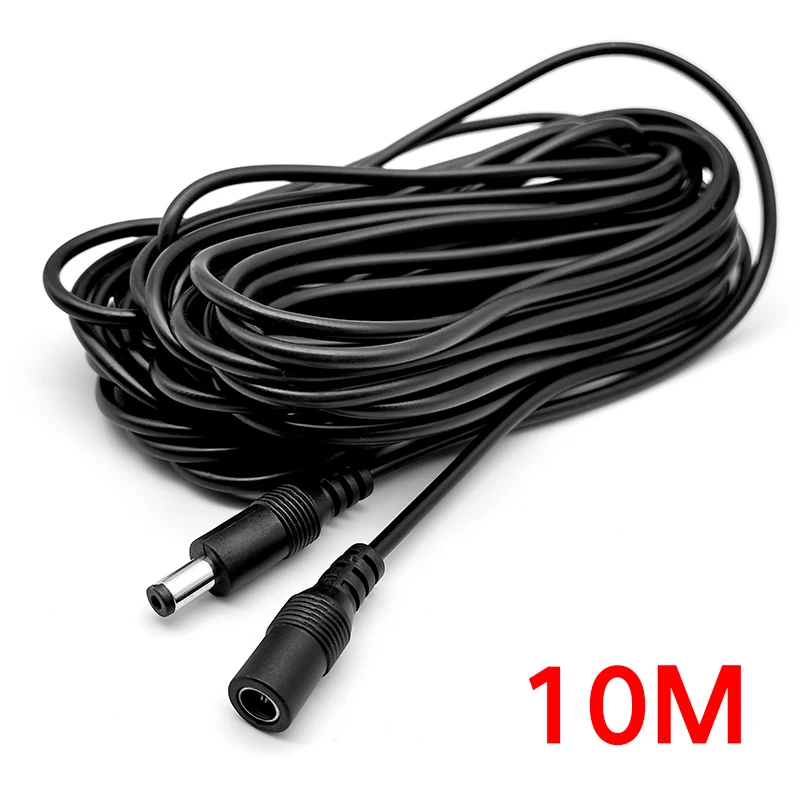 DC Extension Cable Female to Male Plug for 12V DC LED StripPower