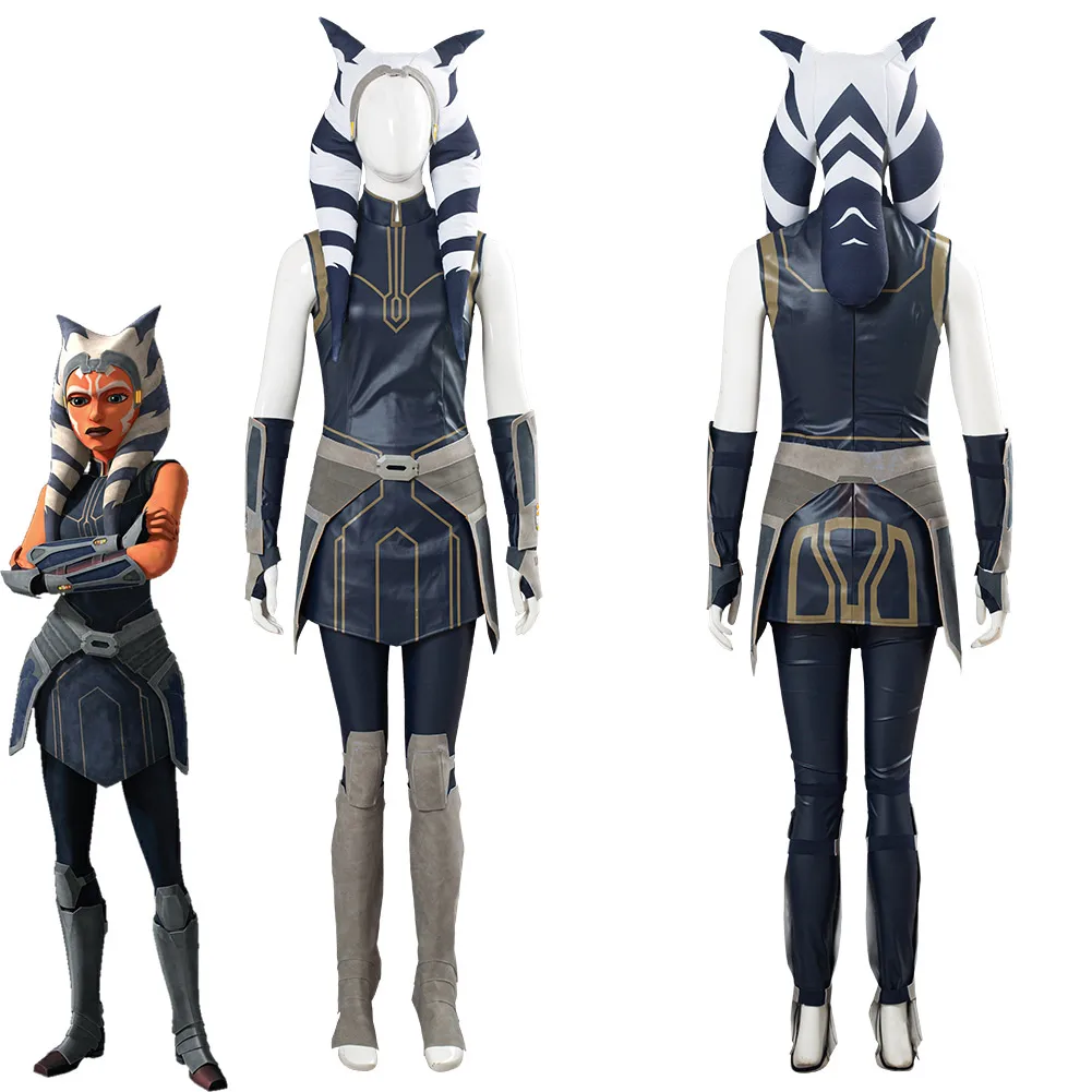Female Star Wars The Clone Wars Ahsoka Cosplay Costume