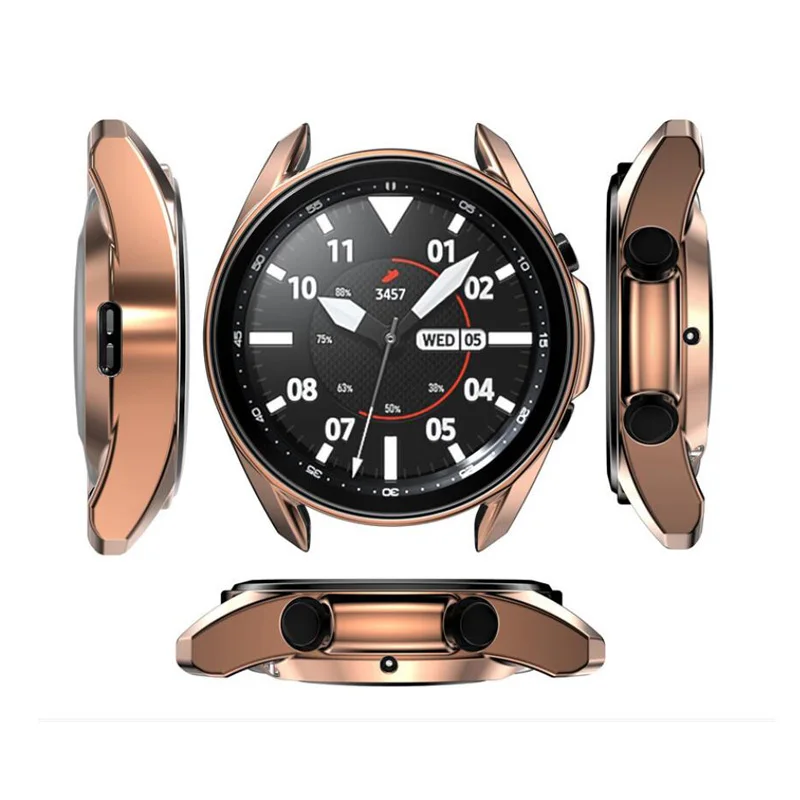 Мягкий защитный чехол из ТПУ на весь экран стекла рамка для Samsung Watch 3 Galaxy 41 мм/45 мм