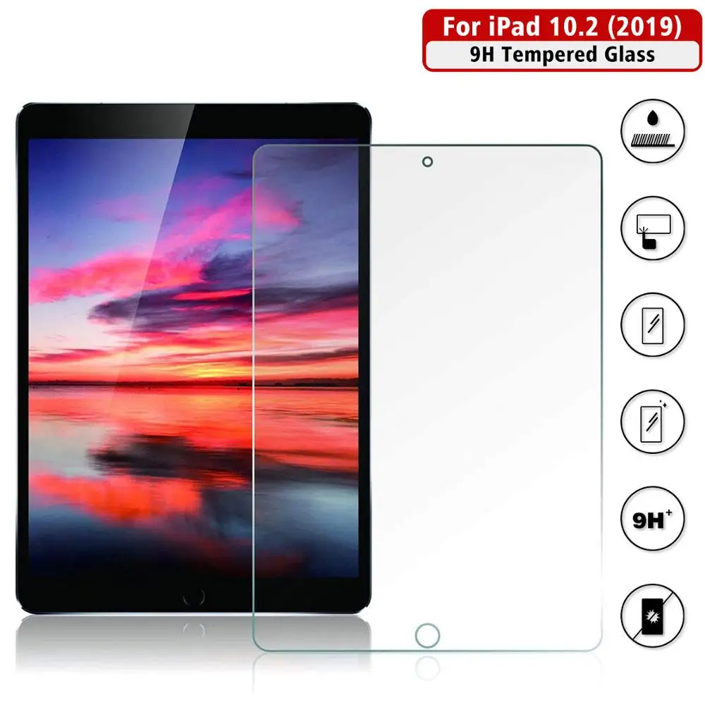 Защитная пленка для экрана Apple iPad 7-го/8-го поколения защитная из закаленного