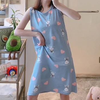 

2020 Spring Summer Pajamas Causal Printed Pajamas For Women Oneck Short Sleeves Loose Female Sleep Top Plus Size 2XL