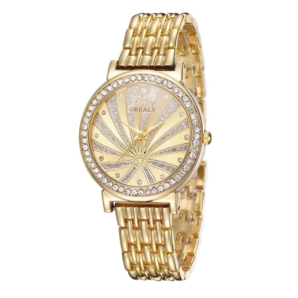 

Hot Sales Geneva Brand Gold&Silver Watch Women Ladies Fashion Crystal Dress Quartz Wristwatches Relogio Feminino reloj mujer