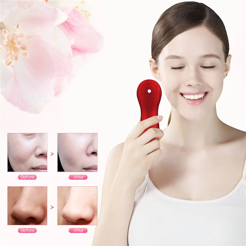 Ultrasonic Ion Facial Beauty Machine LED Photon Light Therapy Face Cleaner Wrinkle Removal Anti Agi