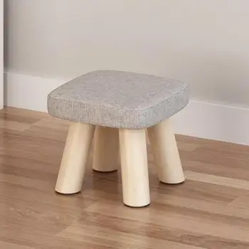 

Small Stool, Solid Wood Chair, Fashionable Shoe Stool, Adult Sofa Stool, Creative Small Stool