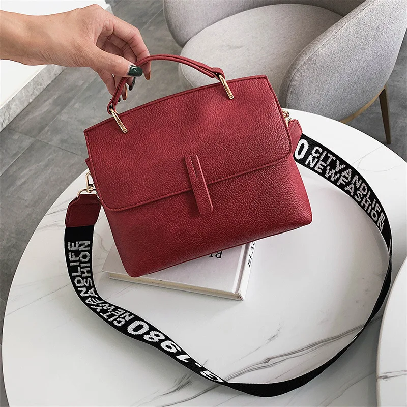 

France Non-mainstream Textured Vintage Bag Women's 2019 New Style Fashion Korean-style Western Style Versatile Hand Crossbody Ba