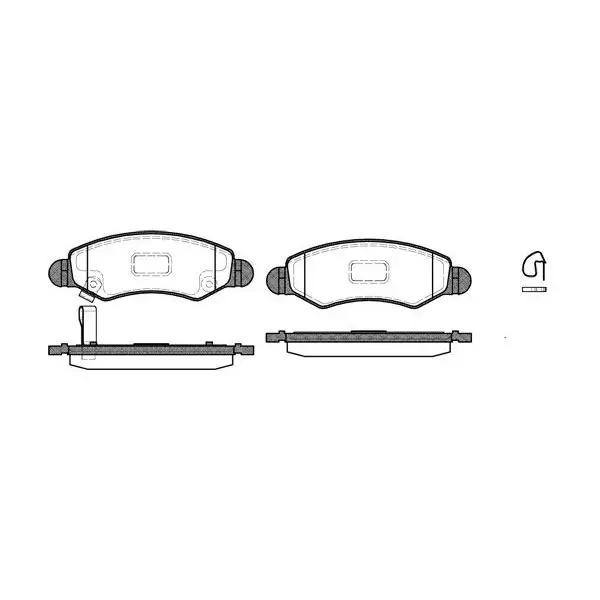 Disc pads.  Suzuki Wagon/Ignis II R + 1.3i/1.5i/1.3DDiS |