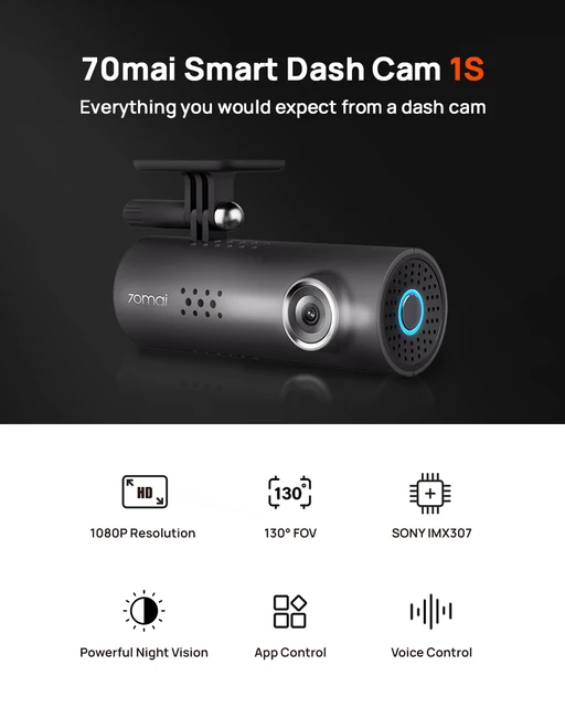 Xiaomi 70mai 1S Dash Cam D06 Smart WiFi Car DVR FULL HD