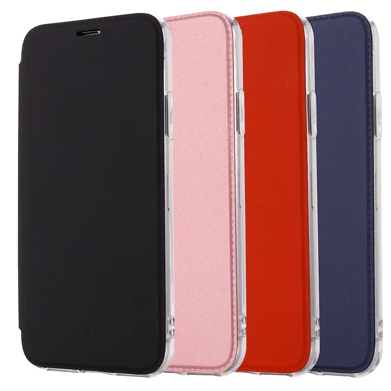 

Flip Leather Mirror Case For Samsung Galaxy Note 10 Pro 9 8 S10 S9 S8 Plus A20 A30 A40 A50 A70 A7 2018 Clear Back Full Cover