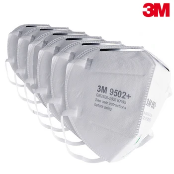 

10pcs 3M 9501+ Disposable Face Mask Protective Nose Mask Anti Dust Masks Activated Carbon Respirator Safety Mouth Masks 9502+