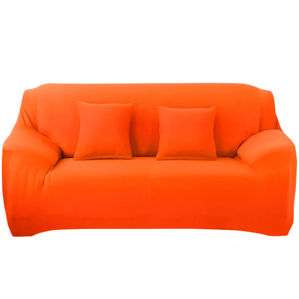 orange Чехлы для диванов для гостиной, защита для мебели, эластичный стрейч чехол для дивана, чехлы для дивана, полотенца, чехлы для дивана, 21 цвет - Цвет: orange