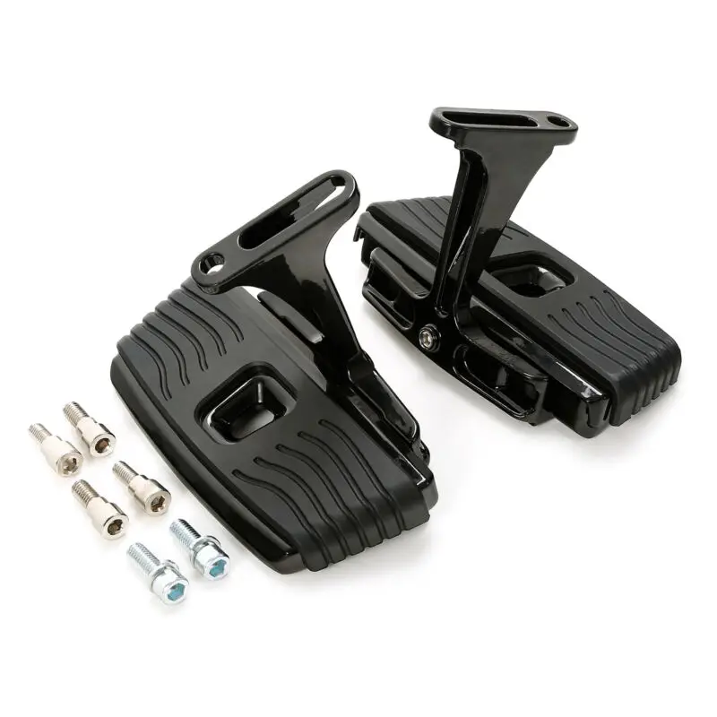 Motorcycle Rear Passenger Floorboard Footboard Bracket Set For Harley Touring Road King Street