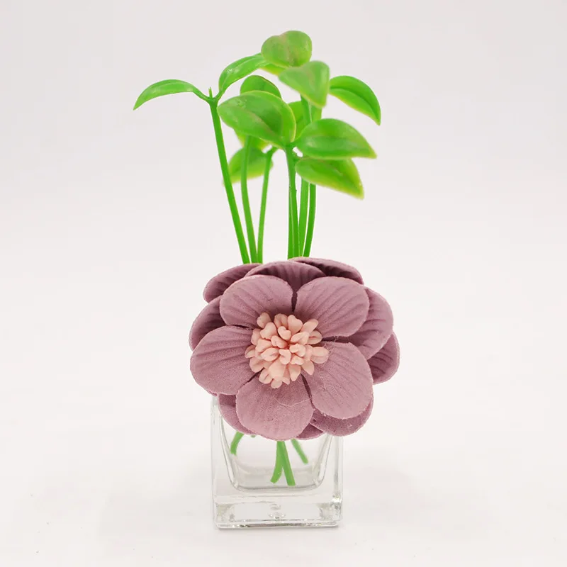 Car liquid perfume Auto air conditioning Vent Outlet Air Freshener Fragrance Aromatherapy Diffuser Accessories - Color Name: Red wine