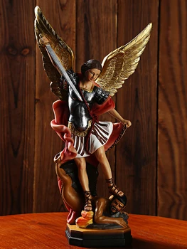 Angel Demon Battle Statue Home Garden Resin Gifts