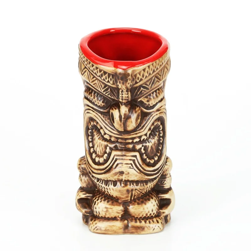 320 мл керамическая кружка Tiki креативная фарфоровая для пива и вина кружка|ceramic tiki