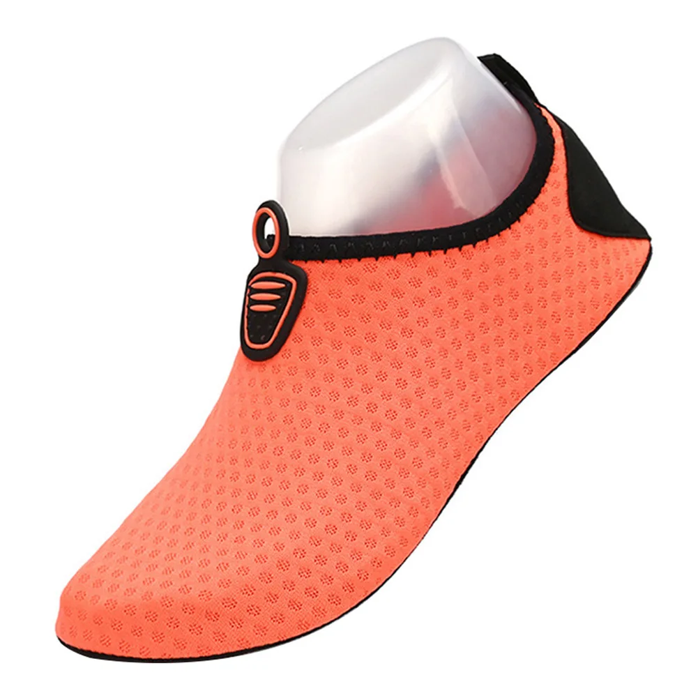 Новинка; женская и мужская обувь для плавания; дышащие кроссовки на мягкой плоской подошве; летняя обувь для серфинга дайвинга; SD669 - Цвет: Оранжевый